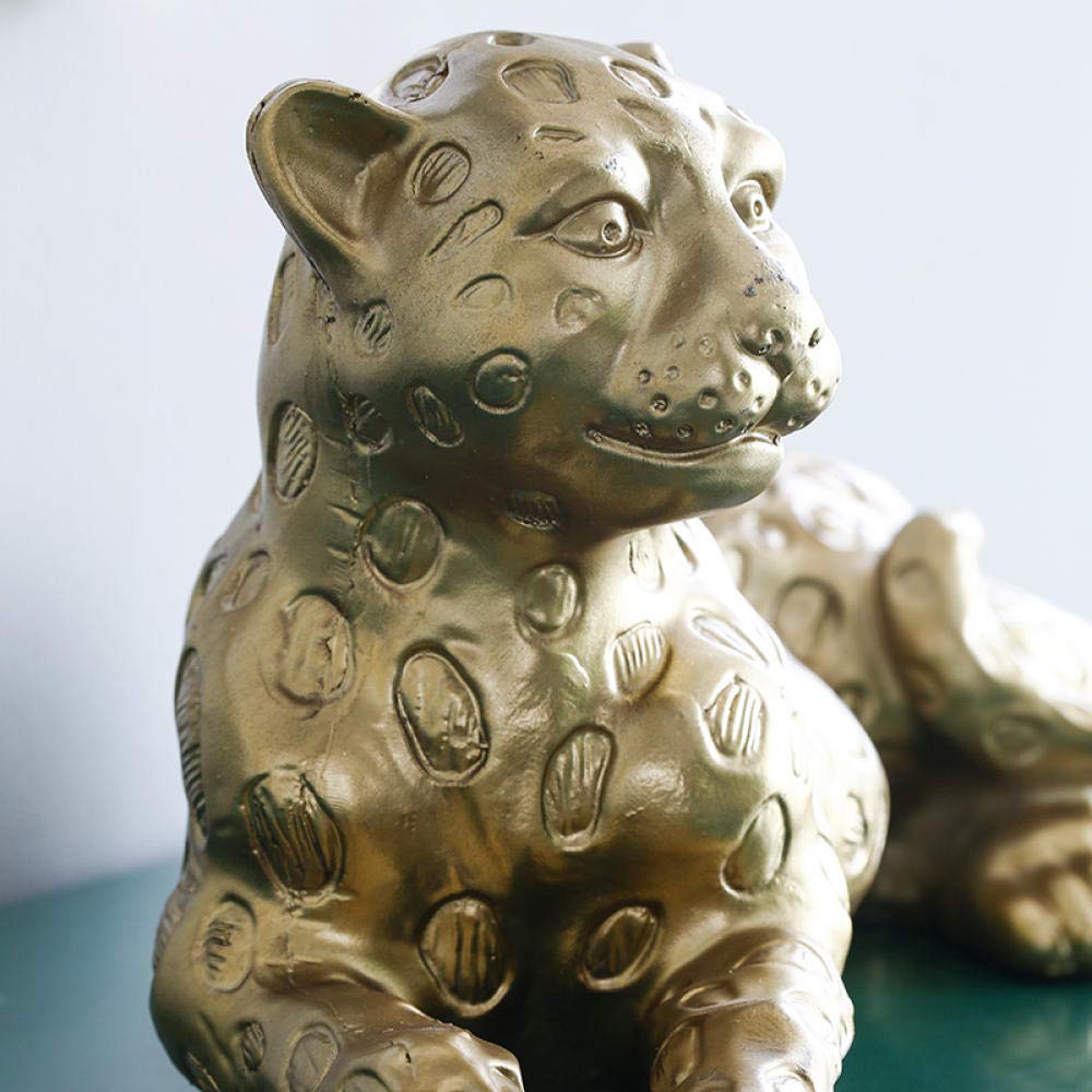 Escultura Decorativa Estatua Modelo Animal Leopardo Figuras Decorativas Animales Modernas