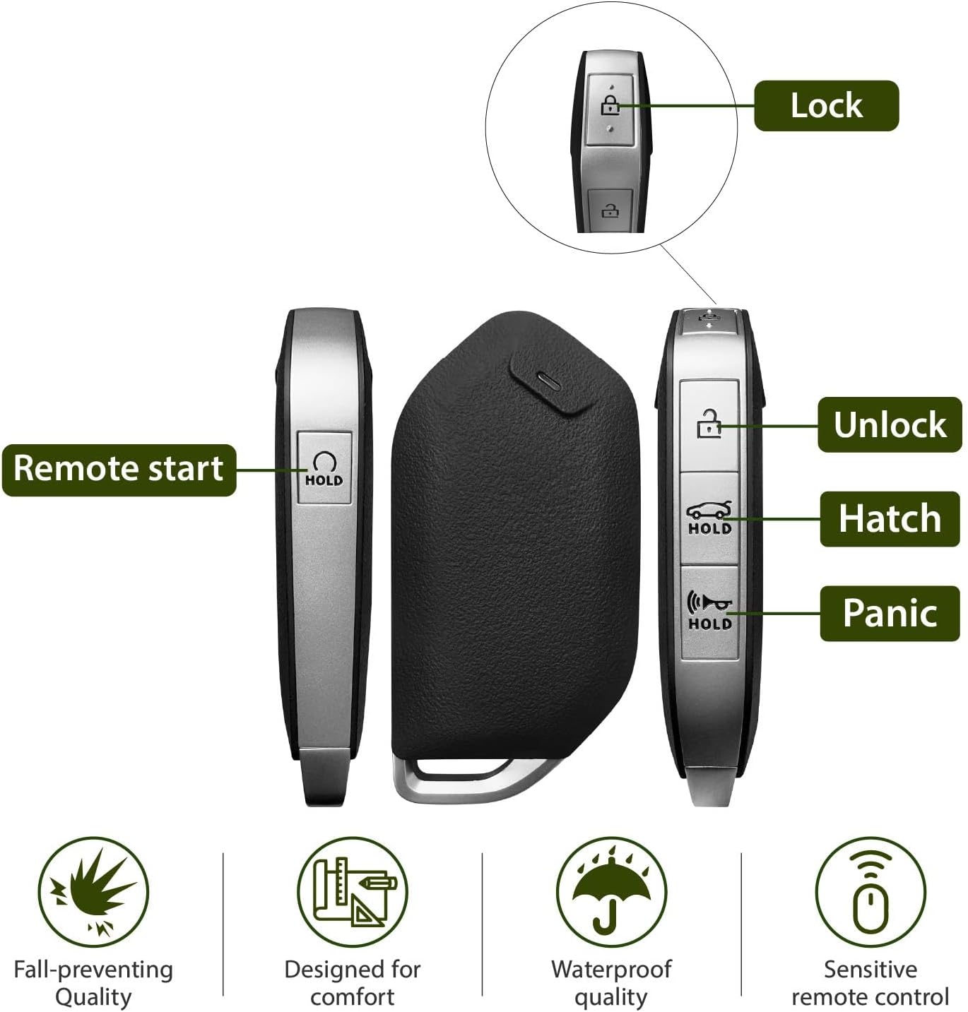 Replacement for 2024 2025 Kia K5 Key Fob Remote Control TQ8-FOB-4F61M44 5 Buttons 434MHz - Image 5