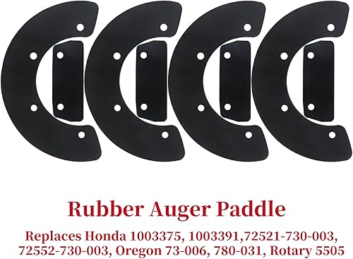 Miniatura 2 de Paletas de goma HS35 con correa en V 22431-727-013 23161-952-771 sustituye a 1003375, 1003391, 72521-730-003, 72552-730-003 para Honda HS355 Un