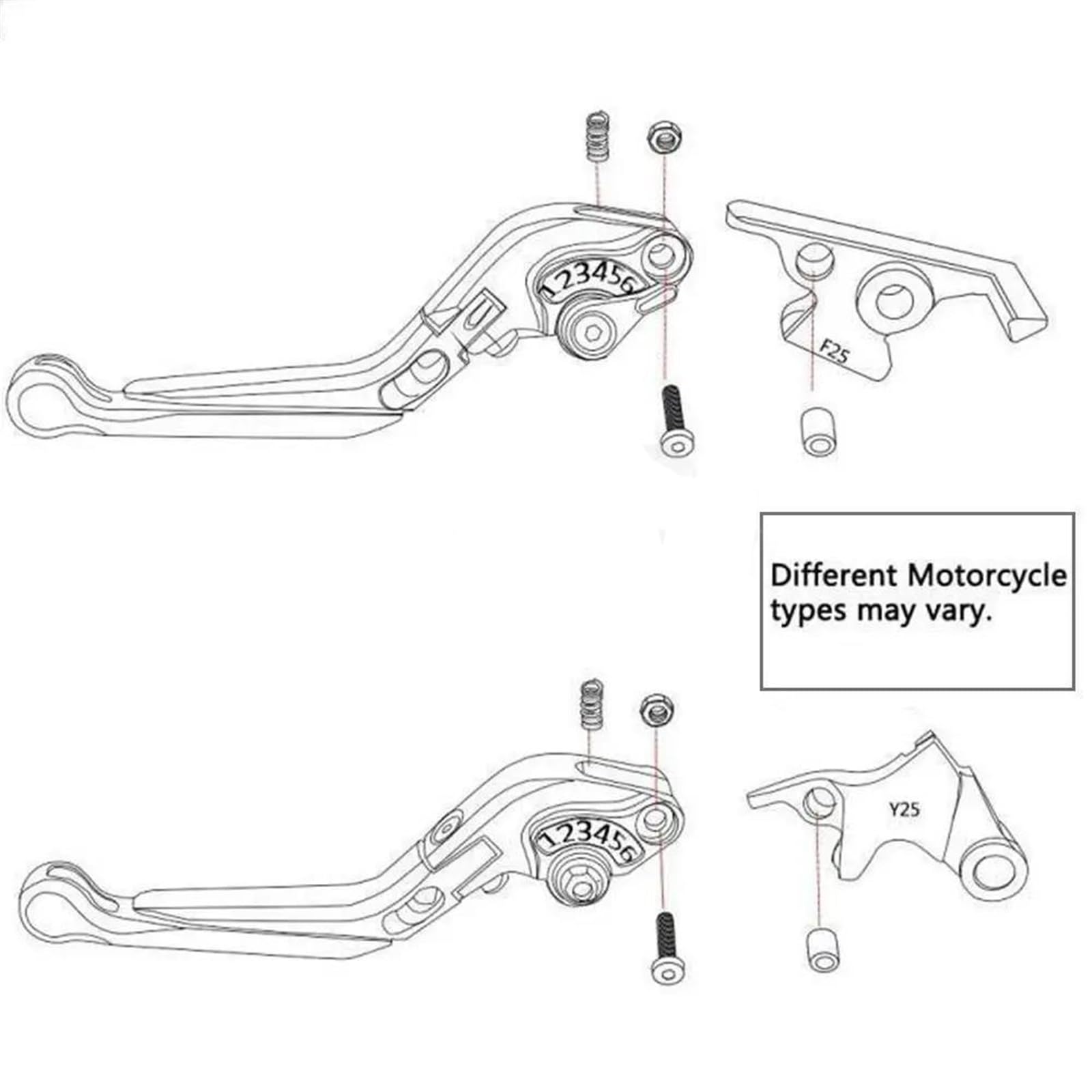 Bremshebel Für Yamaha TMAX500 TMAX530 T-Max 500 530 2008-2018 2019 2020 2021 2022 2023 Motorrad Bremse Kupplung Hebel Lenker Griffe Enden(Gold 2)