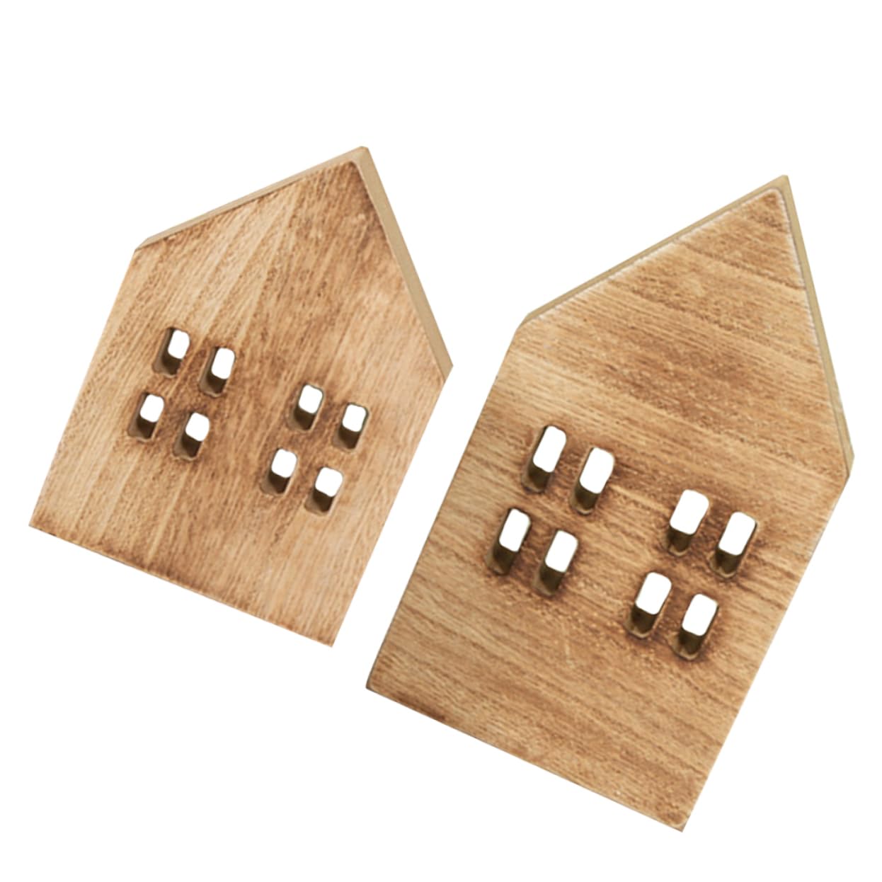 BESPORTBLE 2Pcs Mini House Decor Charming Indoor Craft for Home Aesthetic Christmas Prop Housewarming Vibrant Tabletop Ornament for Parties