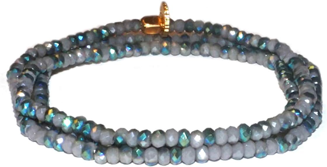Marlyn Schiff Mini Crystal Stretch Wrap Bracelet