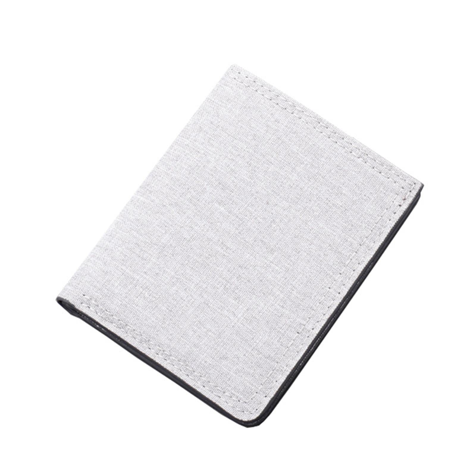 Merishopp Men Canvas Wallet Short Money Bag Casual Style ID Card Bifold Gray White|Clothing, Shoes & Accessories | Mens Accessories | Wallets|1 Piece Men'S Wallet-image-11