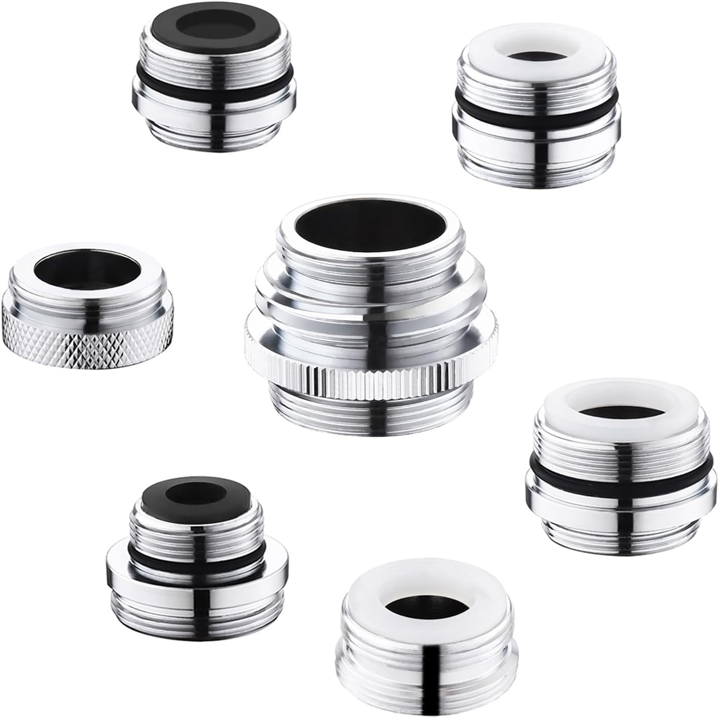 Happyreise Faucet Adapter Kit, Brass Kitchen Sink Aerator Adapter,Male