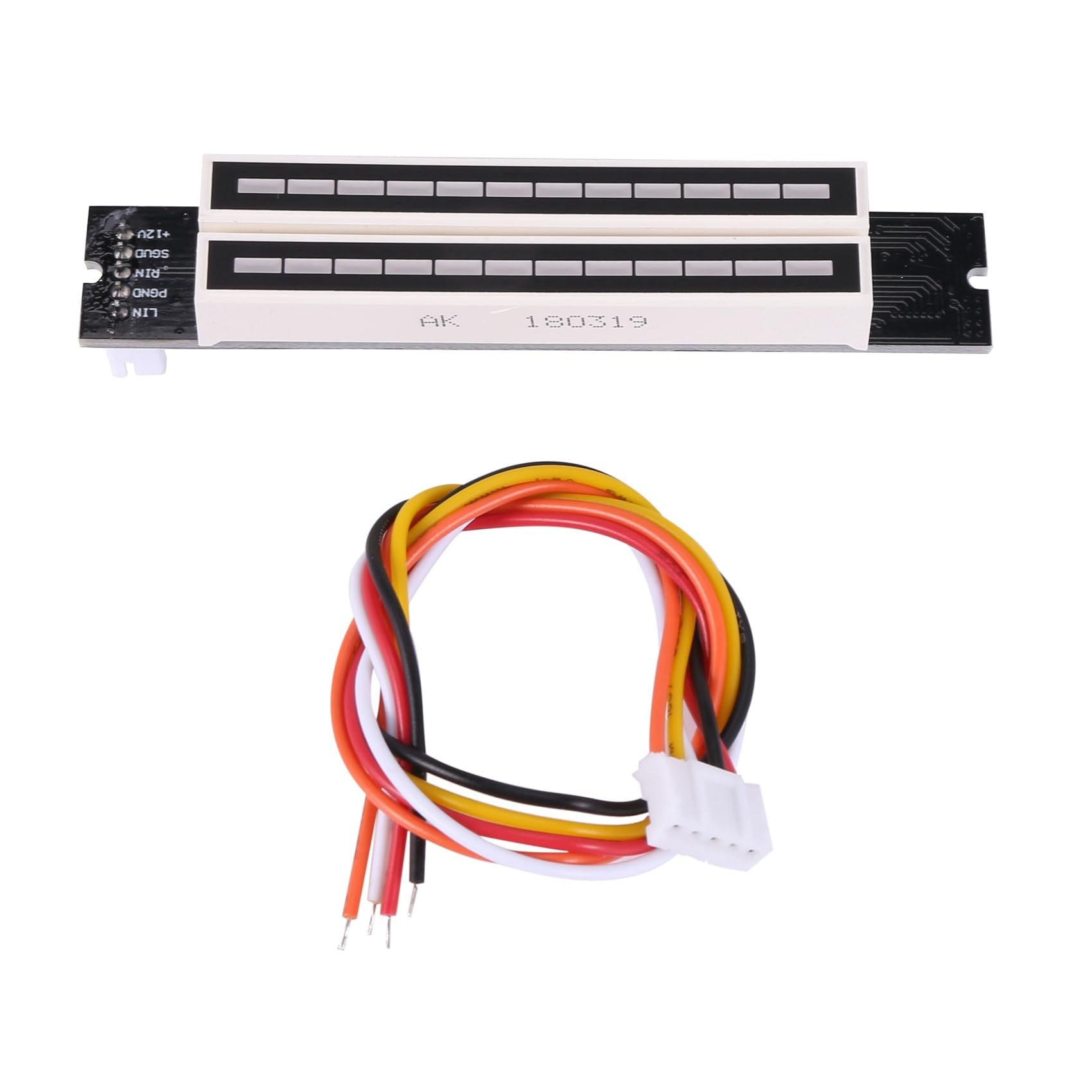 6X Podwójny 12 Wskaźnik Poziomu Muzyki LED Spectrum VU Meter Wzmacniacz Lampy Regulowana Prędkość Światła Płytka do MP3 DC 7-12 V ()