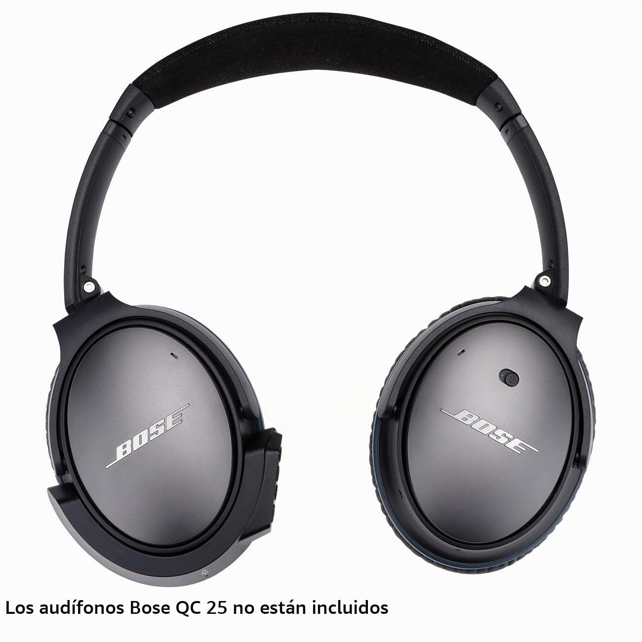 Adaptador Bluetooth inalámbrico para Bose QuietComfort 25, color negro | Adaptador de audio inalámbrico para auriculares Bose QC 25 con aptX, micrófono, control de volumen