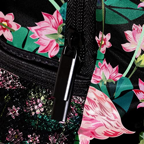 Sac à dos pour garçons et filles flamant rose petit format 30cm cartable multicolore - 4