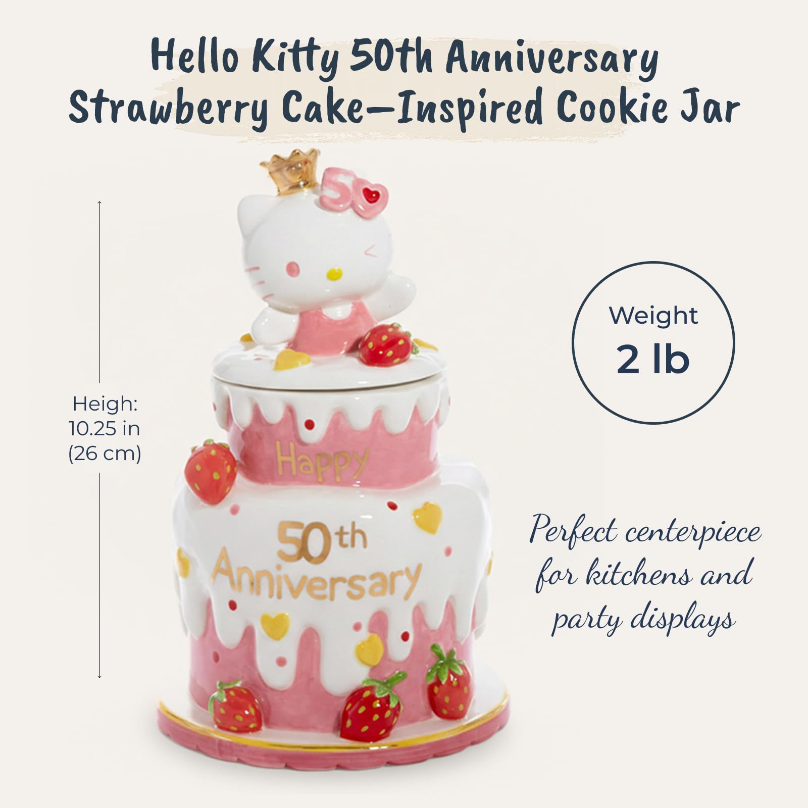 Amazon.com: Blue Sky Clayworks Hello Kitty 50th Anniversary Sweet