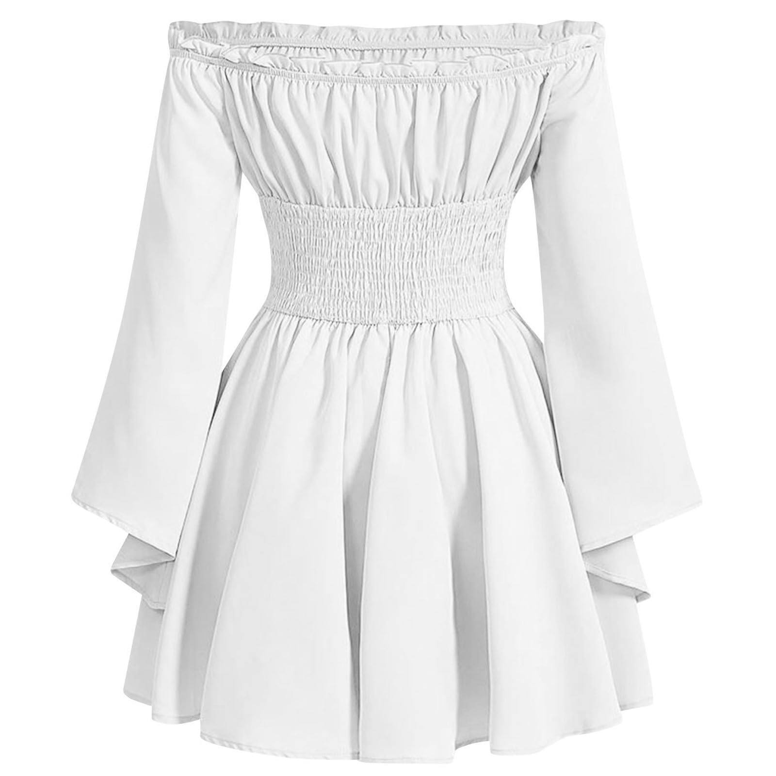 Generisch Disfraz de carnaval Elegante vestido medieval con mangas y falda fluida para vestido de disfraz histórico