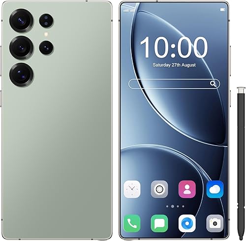 Teléfono celular S25 Ultra 8+256,6800mah (verde)