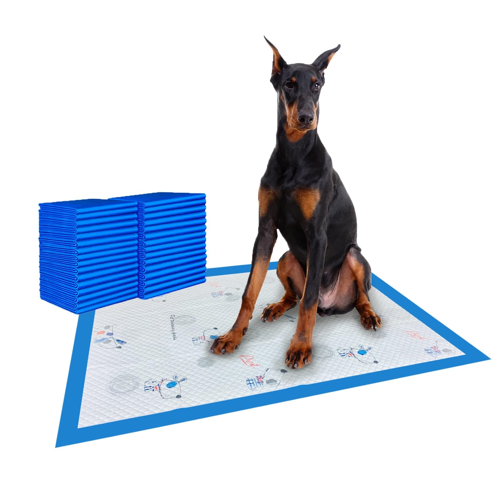 TCOELLSDTS, Large Puppy Pads, Pee Pads for Dogs, Disposable Dog Pads, 6Layer Absorbent and Leak