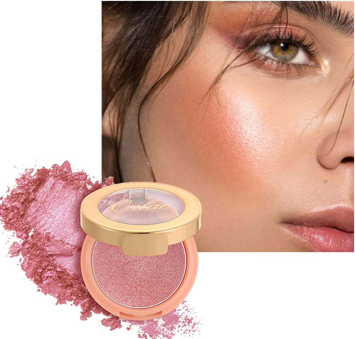 Oulac Maquillaje Blush Colorete Perlados y Iluminado, Creamy Blush Larga duración, Suave y lisa, Vegano, Todos los tonos de piel, Selección multicolor, 4.65 gr - F01 Love Attraction