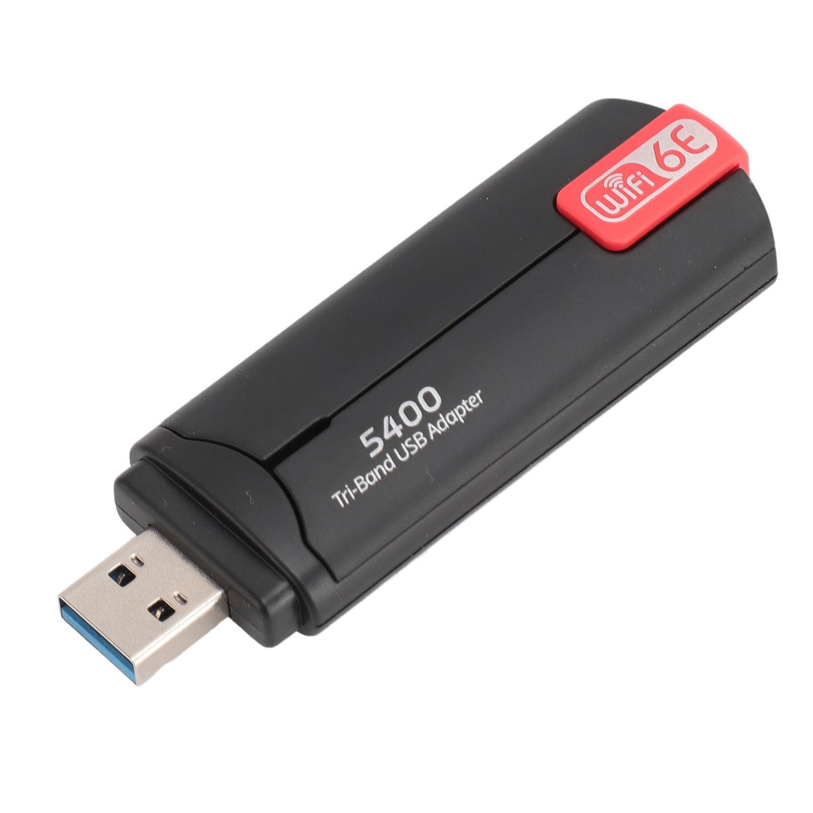 Adattatore WiFi USB per PC Desktop, Adattatore WiFi 6E 5400Mbps 2.4G 5G 6G Adattatore WiFi Tri Band USB3.0 Adattatore di Rete Wireless per Computer Desktop Portatile