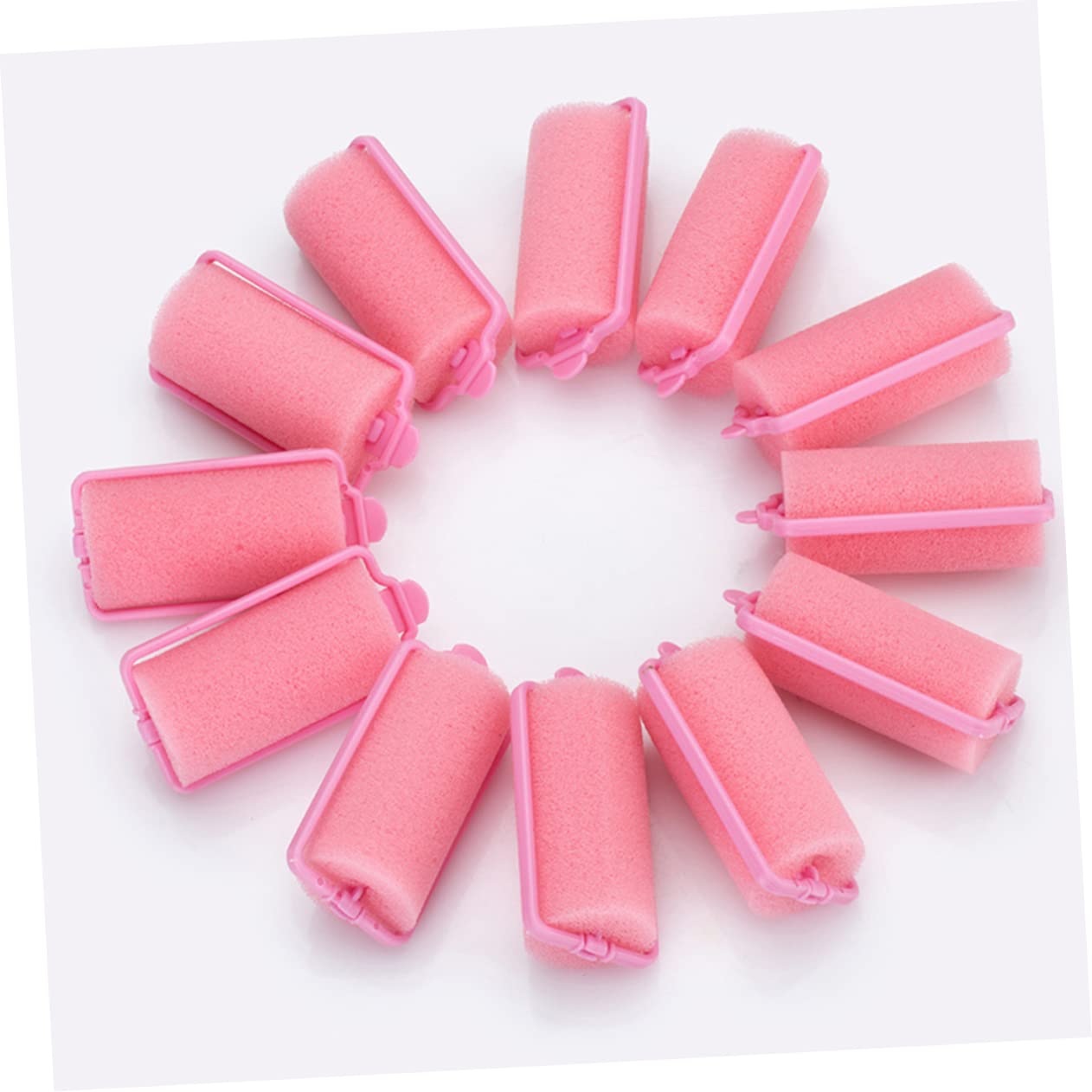 VICASKY Hair Styling Tool 12 Pack Sponge Rollers Curling Hair Stick Satin Rollers Accessories Random