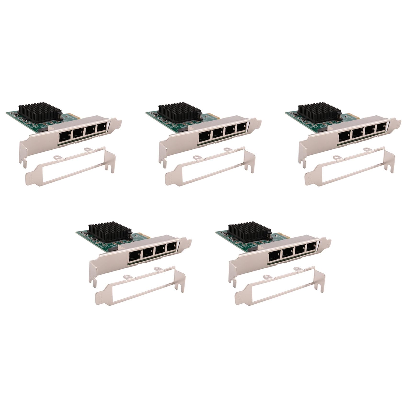 5X Tarjetas de Red Adaptador de Red/Ethernet/LAN Tarjeta de Red PCI-E Realtek RJ45 Internet Ethernet Gigabit Tarjeta de Red de 4 Puertos