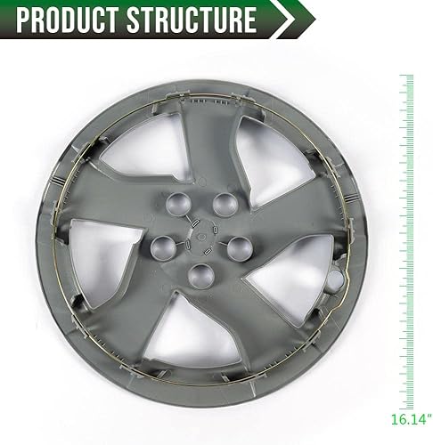 Miniatura 3 de GRAND ORANGE Tapacubos compatible con Toyota Prius de 15 pulgadas, 15.0 in, neumático de automóvil 2010-2011, 4 piezas 42602-47110 tapa exterior de