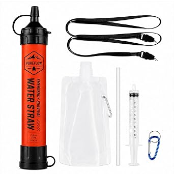 Straw, Lightweight, Reusable Survival Filtration Portable Gear Suitable Camping, Hiking, Travel, Biking, Survival Team Family Outing 1 Pcs