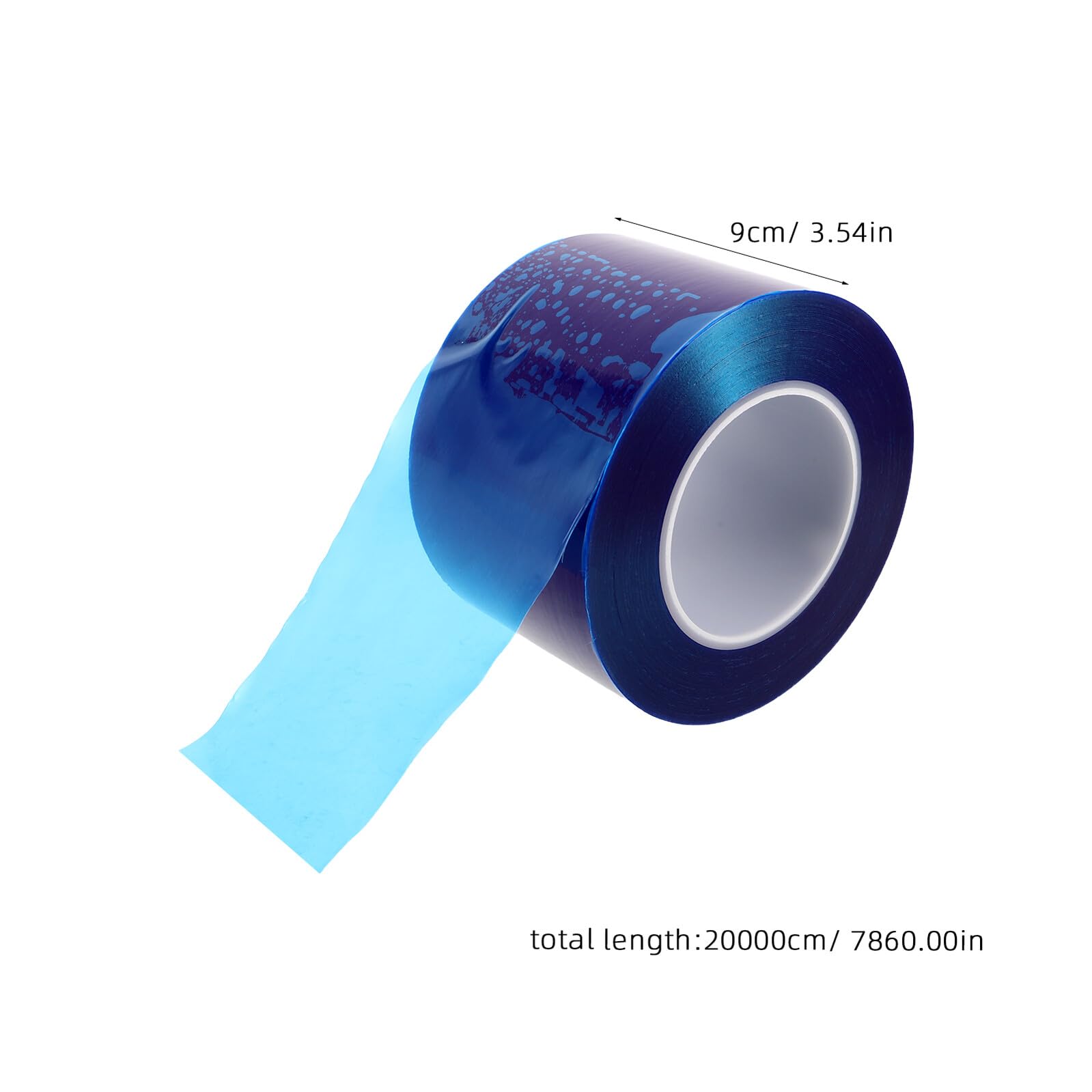 Nastro Protettivo per Cerchi in PE Resistente ai Graffi, Trasparente, Dimensioni 20000x9x0,05 Cm, per Bici da Montagna Tubeless e Officine Automobilistiche