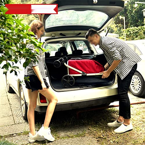 BNNP Einkaufstrolley Klappbar Faltbar Großkapazitätsklappbarer Einkaufswagen mit Abnehmbarer Einkaufstasche, die for… – Bild 6