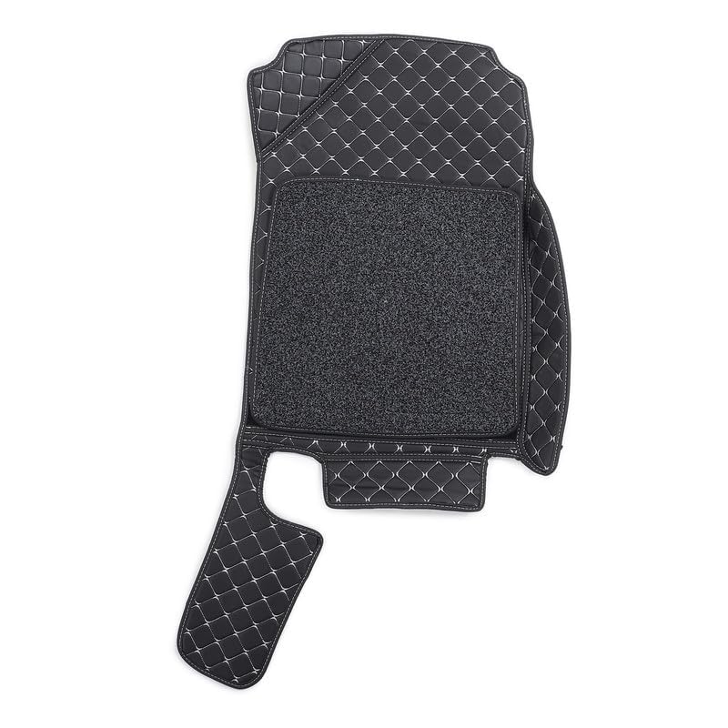Image of SINEX 7D car mat Full Set for Maruti Suzuki Ertiga (Model : 2018-2020) || Luxury Leather Double Car Floor Mat Complete Set || 100% Waterproof and Washable || Color :Silver, Black,