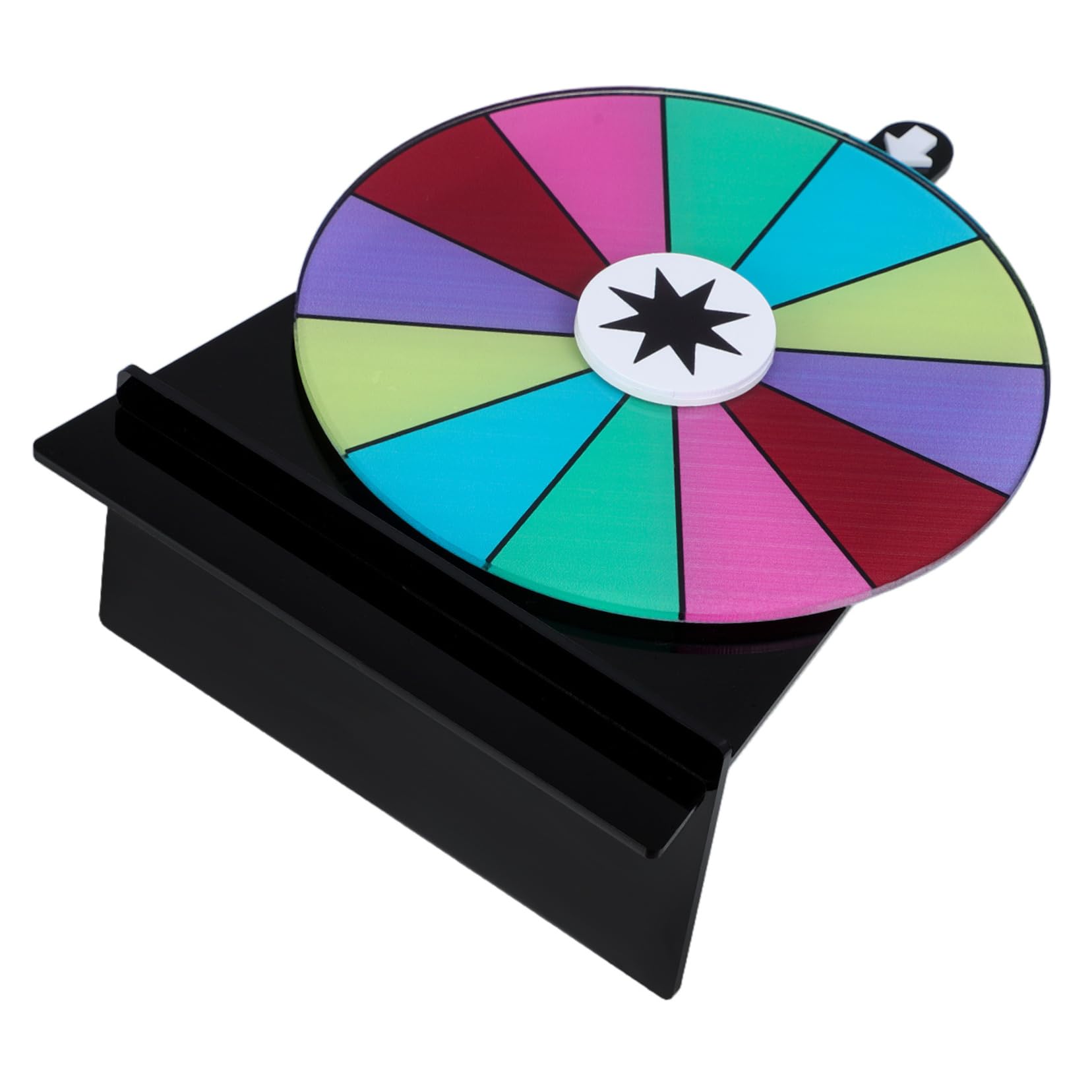 ULDIGI Dry Erase Wheel Round Game Turntable Acrylic Rotation Wheel Game Props