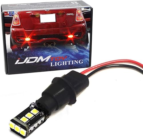 iJDMTOY Kit de habilitación de lámpara antiniebla trasera LED compatible con MINI Cooper R56 R57 R58 F59 F55 F56 F57, incluye (1) bombilla LED de