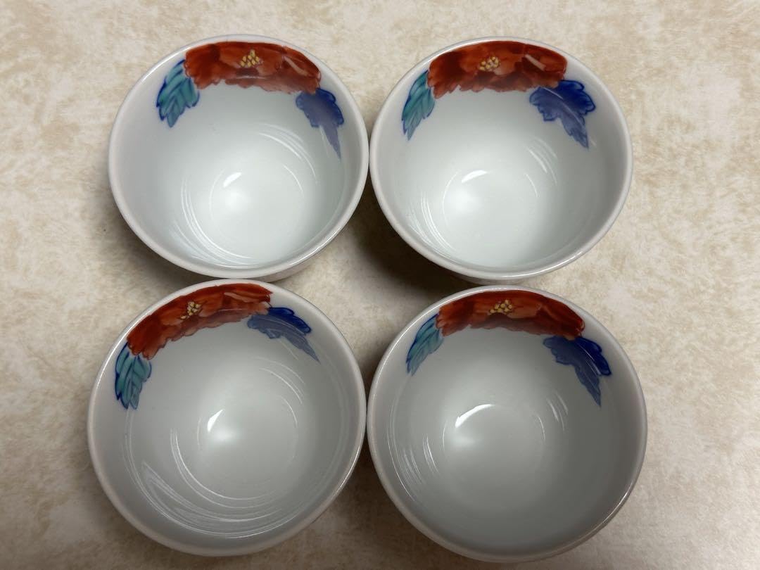 Amazon.co.jp: 金龍窯 金彩牡丹絵 煎茶4客 伝統工芸士「江口天童  