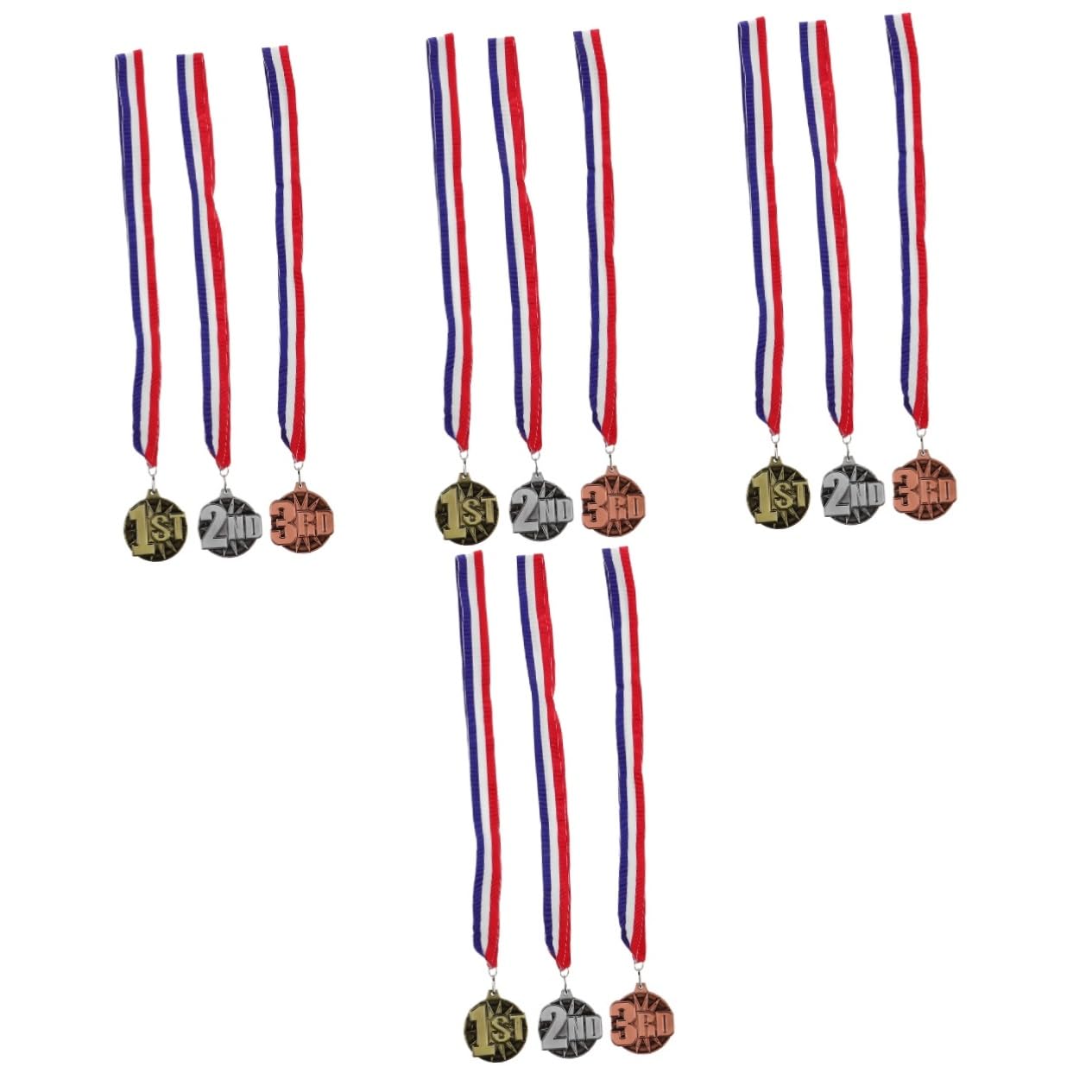 TOYANDONA 12piezas Medallas De Competición Colgantes para Eventos Deportivos De Medallas para Premios Escolares y Festividades