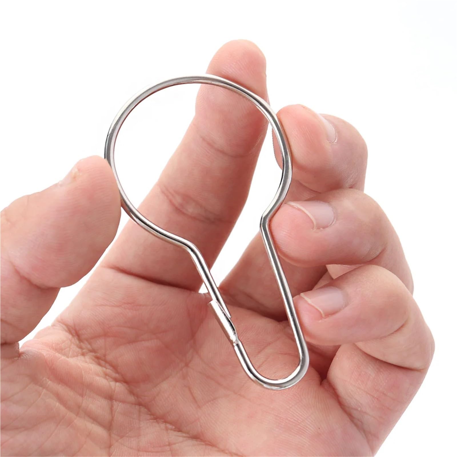 Ganchos Clips for Cortinas, 100 Piezas for de Ducha Rodillo Deslizante Anillos Acero Inoxidable con Pulidos