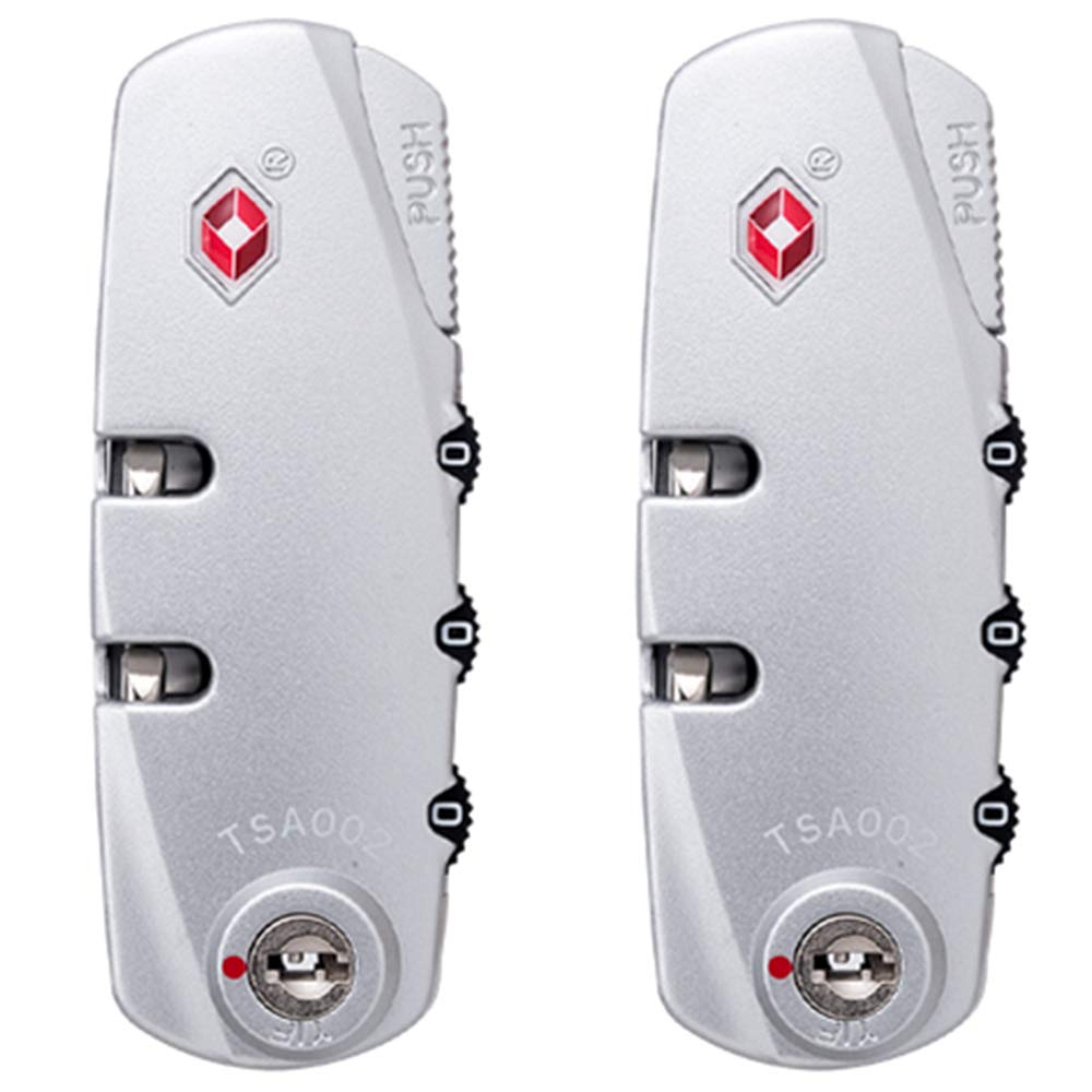 Set di una coppia lucchetti sicurezza con password tipo S008#(Silvery)