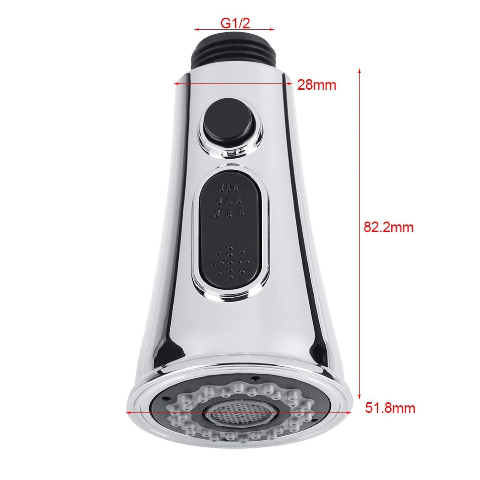 Tyenaza Kitchen Faucet Head Replacement, Water Saving Sink Faucet Head Bubbler Sprayer for Kitchen