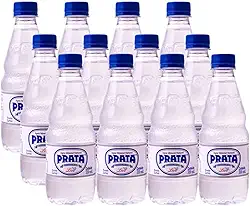 Água Mineral Prata Natural sem Gás, 510ml, Pack com 12 Garrafas