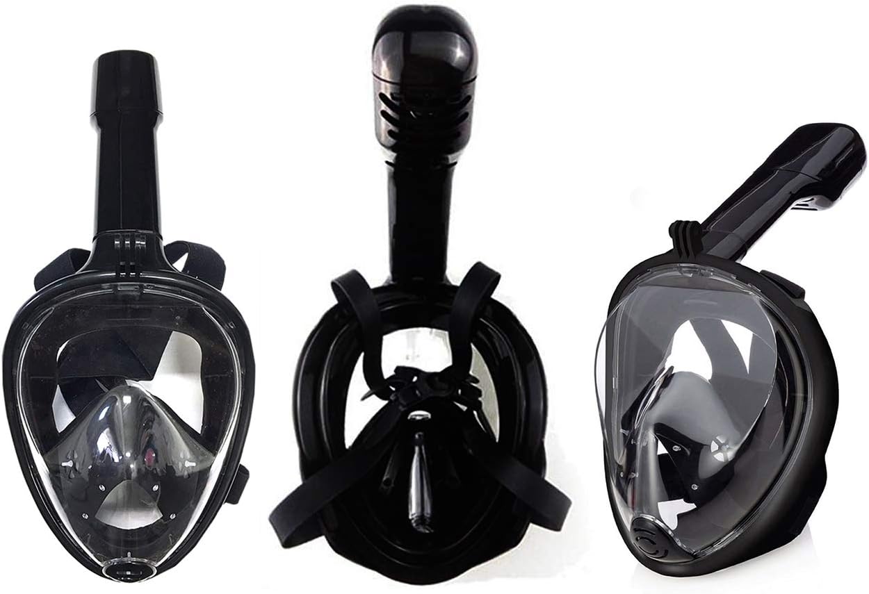 Alayna Snorkel Mask Full Face Snorkel Mask for Divers Snorkeling Set Dry Top System 180 Degree Panoramic View Safe Breathing Anti-Leak Anti-Fog Scuba Mask for Adult & Kids Diving : Sports & Outdoors