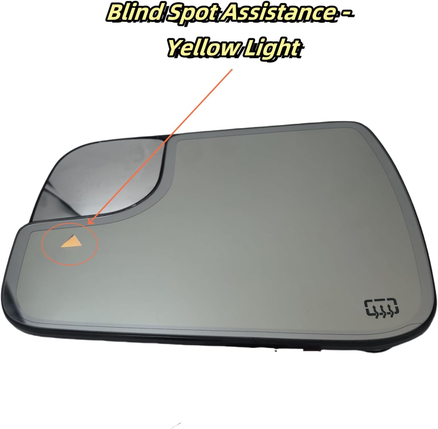 Driver side Mirror Glass Replacemnet For Dodge Ram 1500 2500 3500 (2019-2025),Heated, Blind spot,Autodimming,W/Backing Plate (LH),Compatible With OE:68402095AA.
