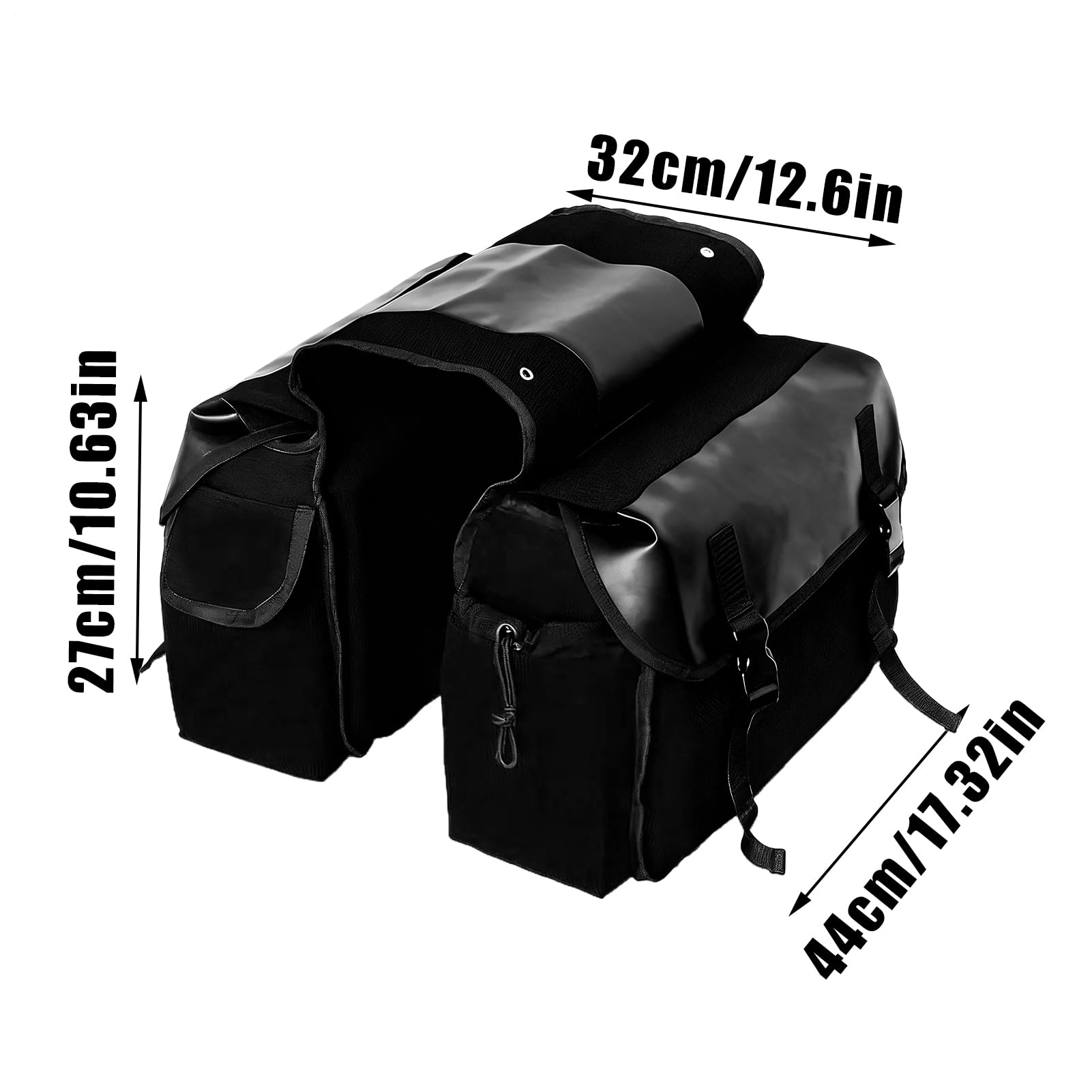 Borsa per Bici, Borsa Impermeabile in Tela - Borsa per Attrezzi da Bici, per Motocicletta, Bicicletta, Scooter, Ciclismo, Tour, Pendolarismo, Viaggi, Viaggio su Strada