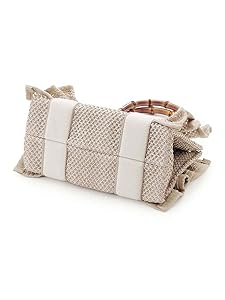 SNIDEL フリルナチュラルロゴバンブーバッグ SNIDEL（スナイデル）の「フリルナチュラルロゴバンブーバッグ
