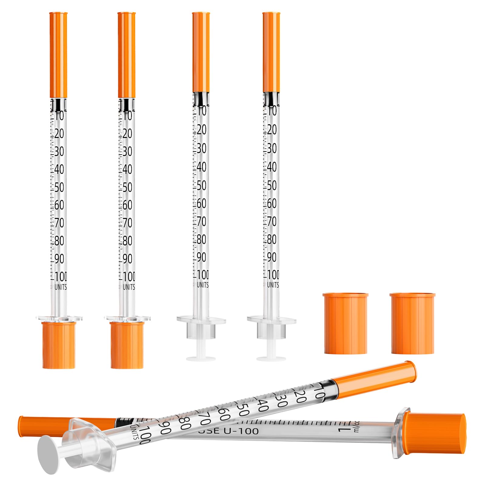 0.5ml 29Ga 1/2" (13mm) Syringes, 0.5ml/cc Disposable Syringe for Industrial Laboratory, Individually Wrapped, 100 Pack — Amazon image 8