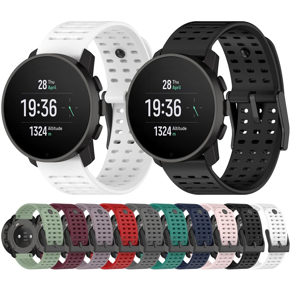 Cinturino per Suunto 9 peak pro/Vertical/Urband 7/ATHLETIC 1, Cinturino di Ricambio in Silicone Compatibile con Vertical/9 peak pro