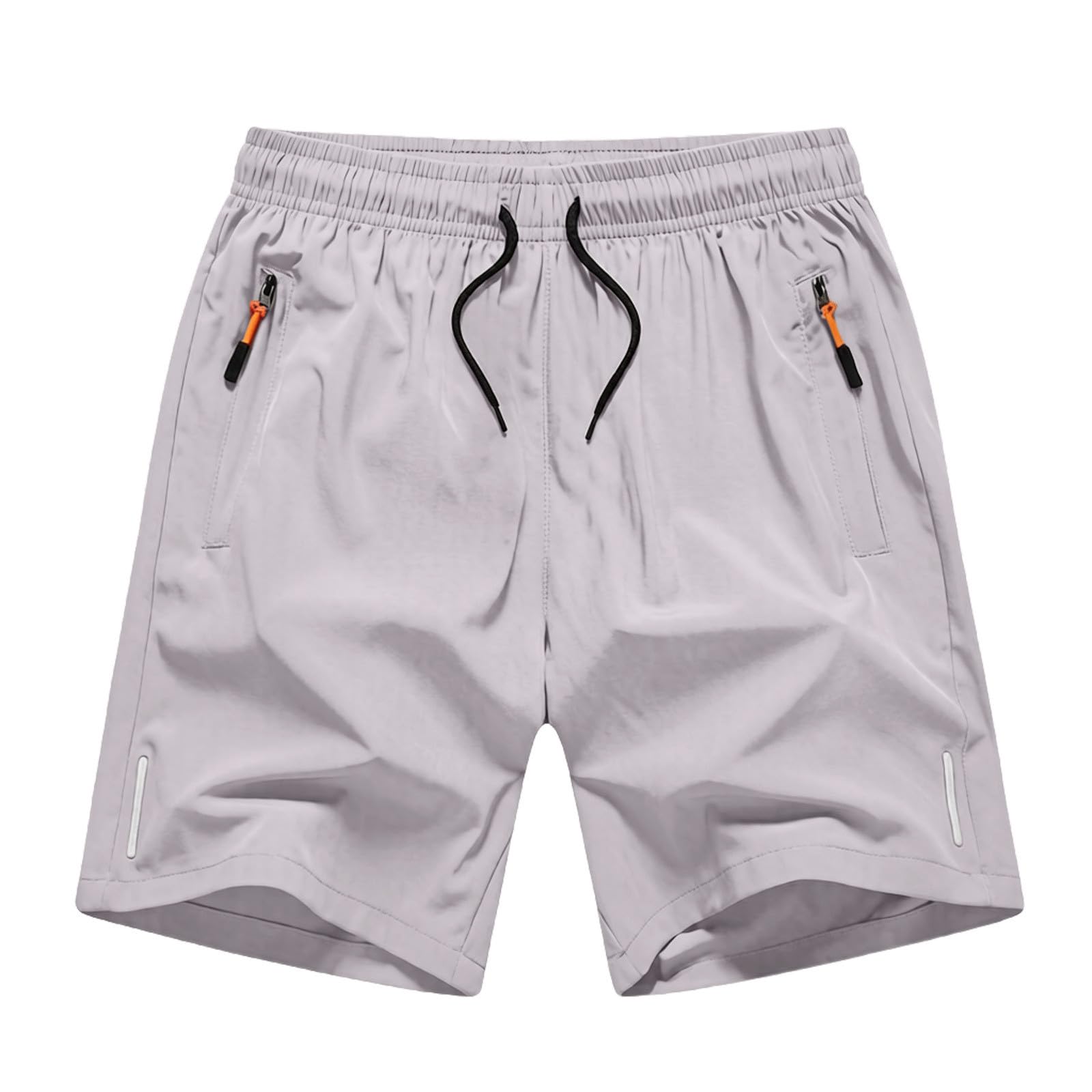 duxyoz Sport-Shorts für Jungen, Multipack, Sweatshorts für Kinder, schnell trocknend, leicht, Laufshorts mit Reißverschlusstaschen, Sport, Fitnessstudio, Sportbekleidung, Schule, kurze Jogginghose mit