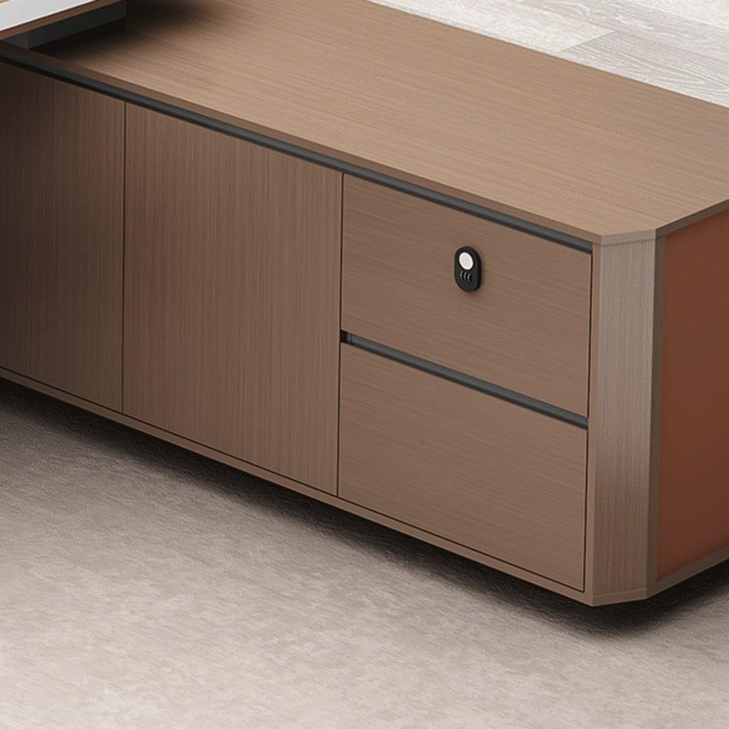 Mesa de Escritorio Para Computadora Scrivania Direzionale For Ufficio, Scrivania CEO, Scrivania Manager, Scrivania Capo Scrivania da Studio Per Camera da Letto(B)