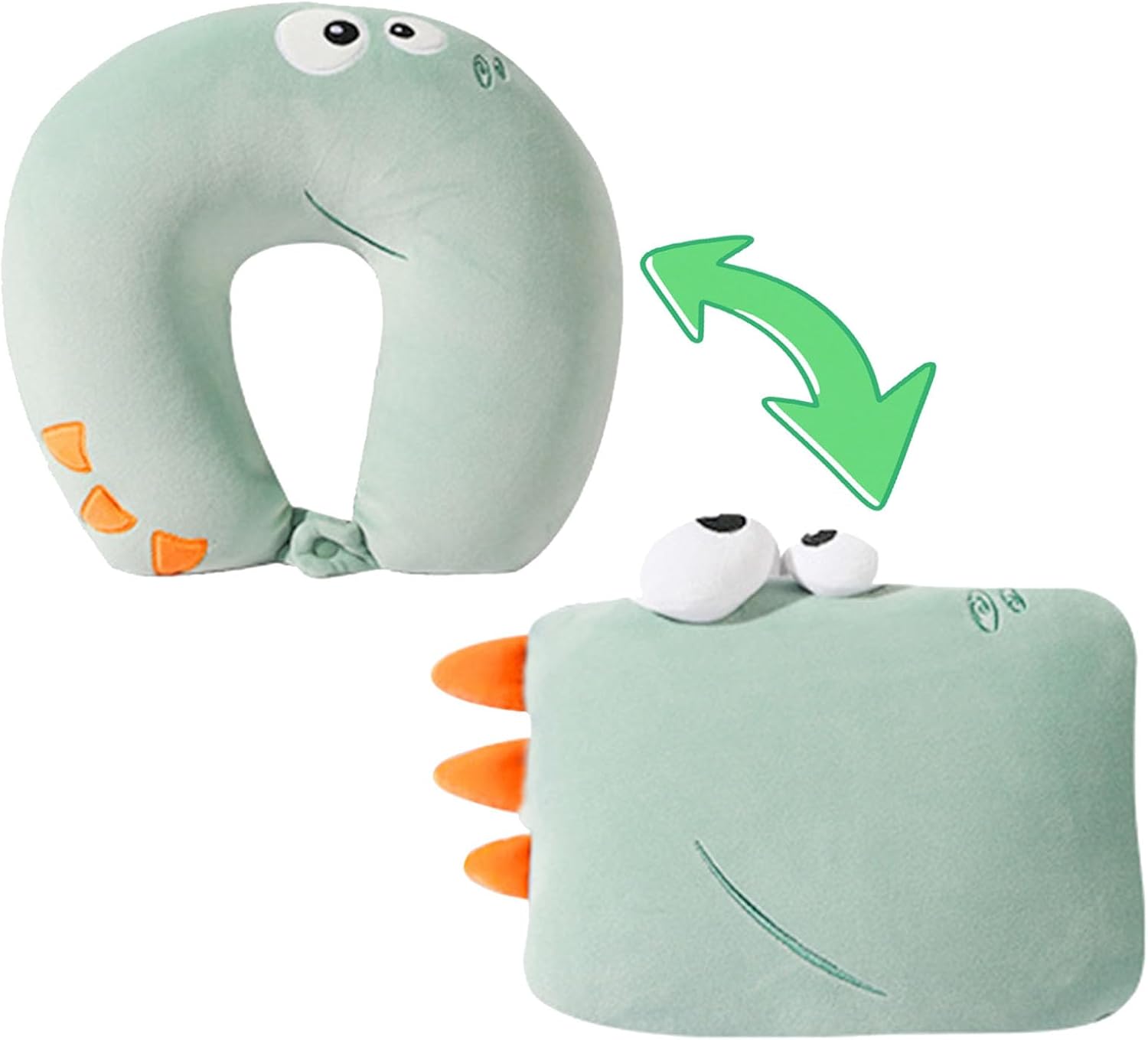 Oreiller de Voyage,ESYFOR 2 en 1 Coussin de Voyage Convertible Oreiller Cervical Adorable Dinosaure Coussin de Soutien du Cou avec Élastique pour Enfant Adulte Dormir, Jouer, Voyager Oreiller de Voyage,ESYFOR 2 en 1 Coussin de Voyage Convertible Oreiller Cervical Adorable Dinosaure Coussin de Soutien du Cou avec Élastique pour Enfant Adulte Dormir, Jouer, Voyager