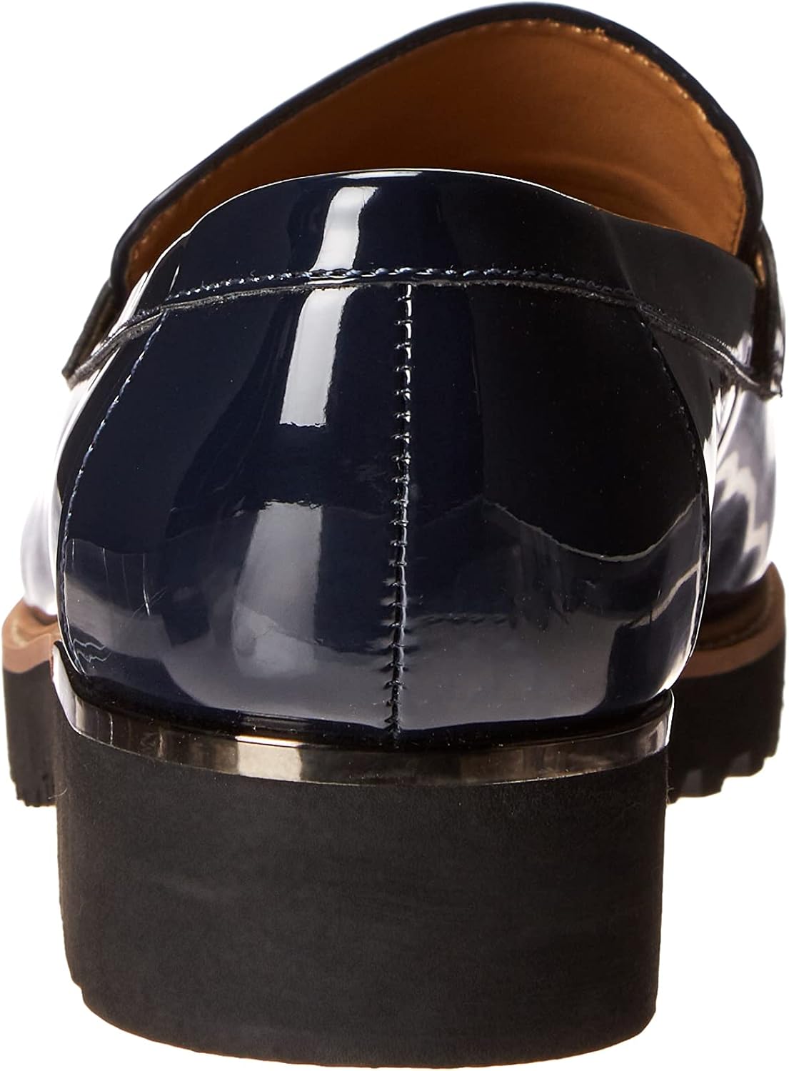 Franco Sarto Womens Carolynn Tassel Loafer 5.5 Inky Navy Blue Patent