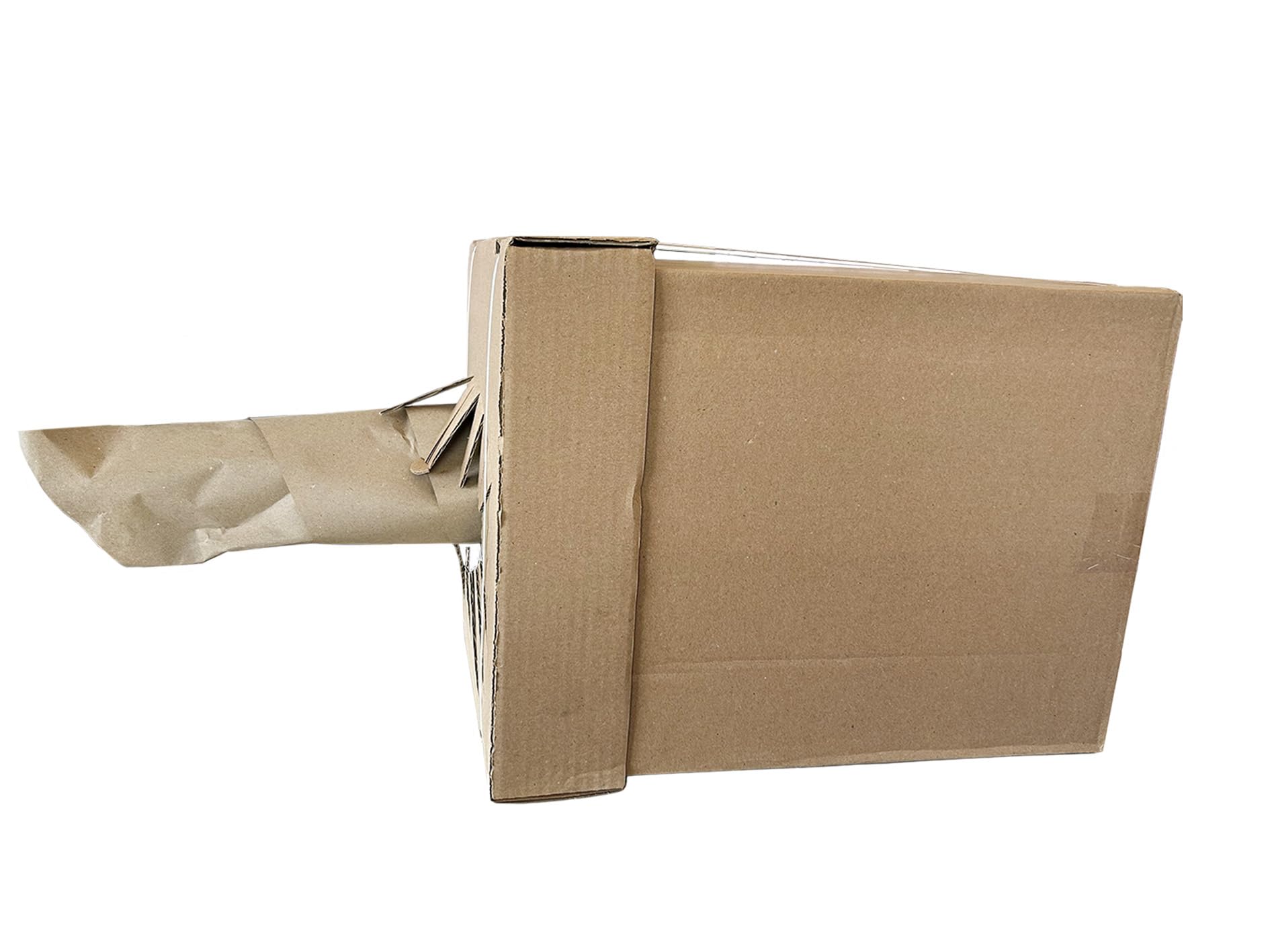 Papel de relleno, cartón dispensador de 450 m, 100 % reciclable, papel acolchado respetuoso con el medio ambiente, papel de relleno