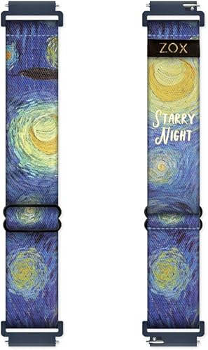 ZOX Correa para reloj inteligente Android Banda elástica con afirmaciones motivacionales y hermosas obras de arte Regalos para hombres, mujeres y