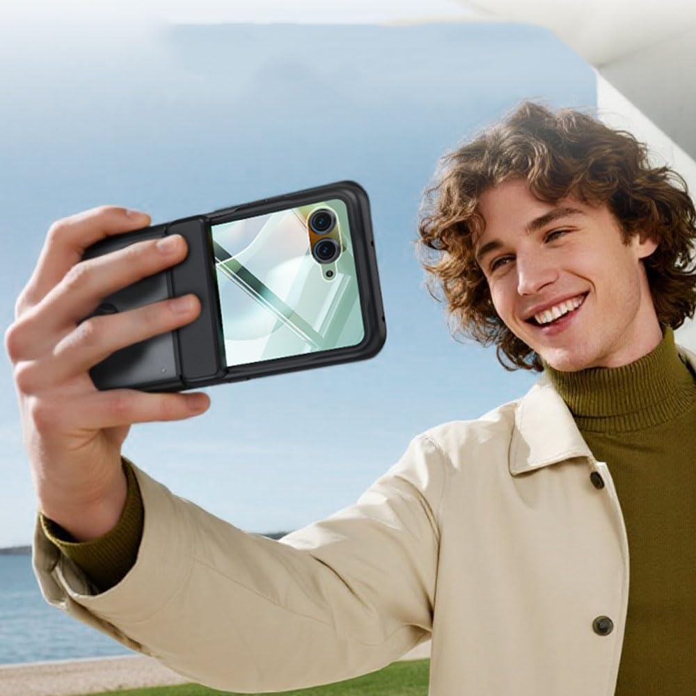 Frosted PC Phone Case for Motorola Razr 50/60/50 Ultra/60 Ultra, Protection Cover with Built-in Tempered Glass Screen Protector (Purple,Razr 50/60)