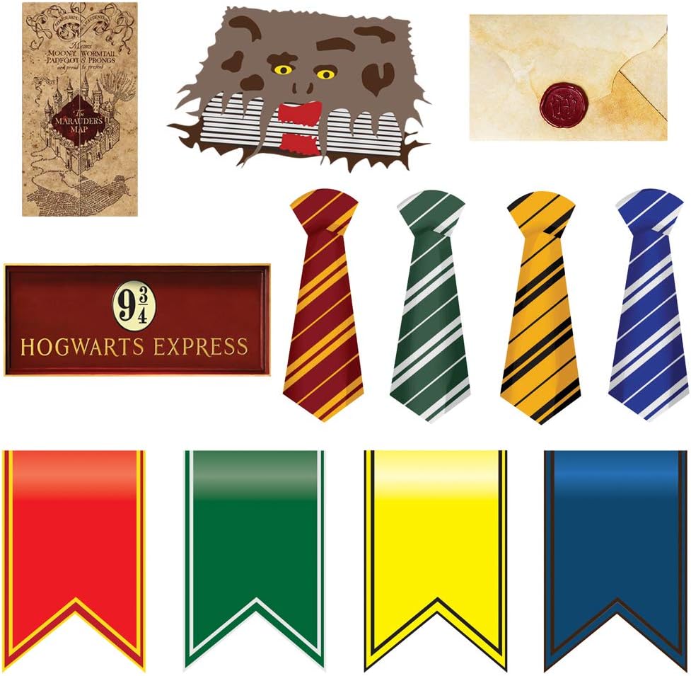 TMCCE 38pcs Magical Wizard Party Photo Booth Props,Wizard Castle Party Photo Booth Props, Magical Wizard School Party Favors Supplies For Kids Children Birthday Party Decoration