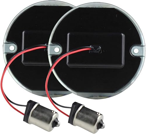 Miniatura 2 de ZYTC - Juego de 2 micas Touring OEM ahumadas de 3.25 pulgadas para motocicleta Harley Davidson, Electra Glides