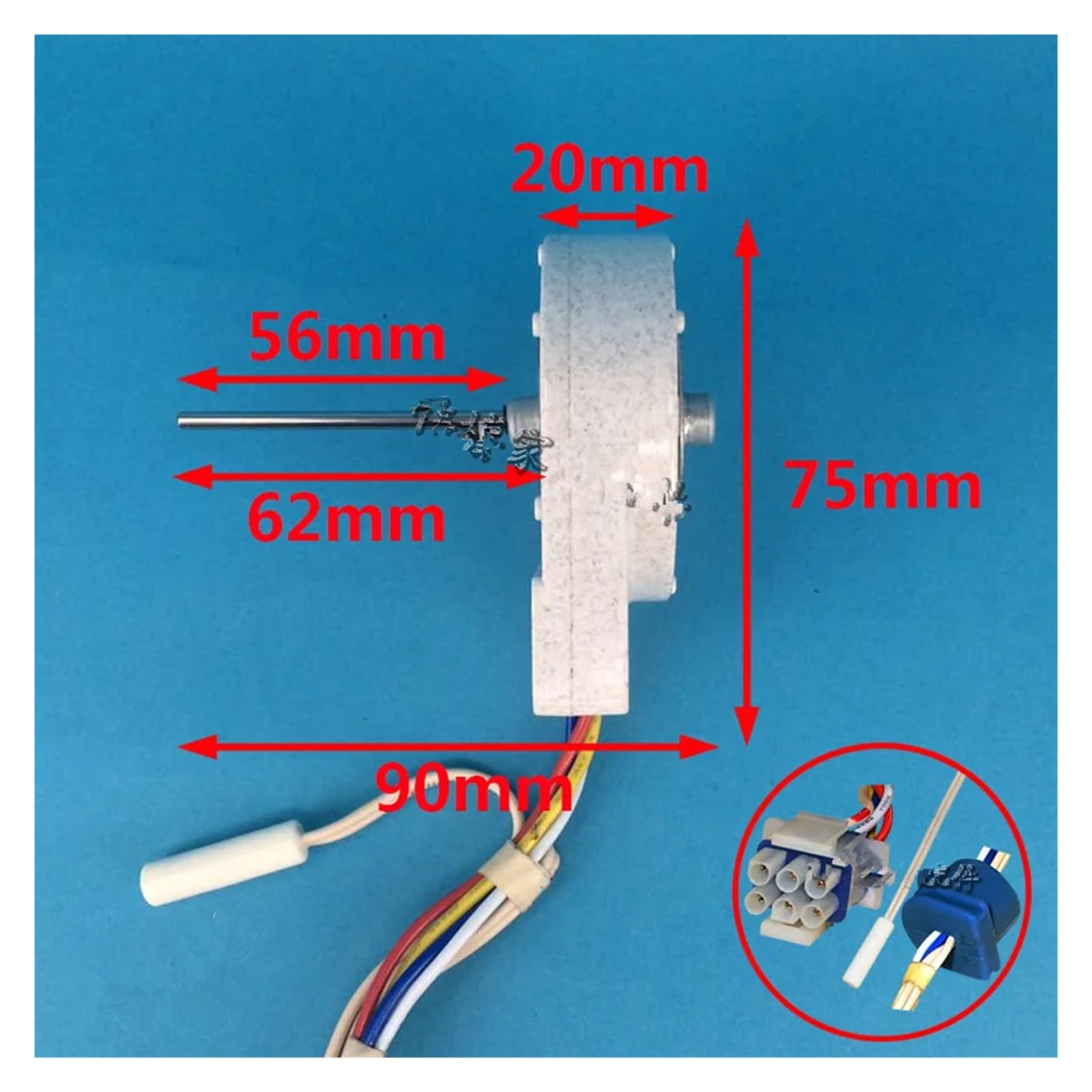 Compatibile For Panasonic, Motore Della Ventola Di Ventilazione Del Frigorifero 197D4968G009 FDQT26GE6 FDQT26GE8 Parti Del Frigorifero Con Motore Rotativo Inverso