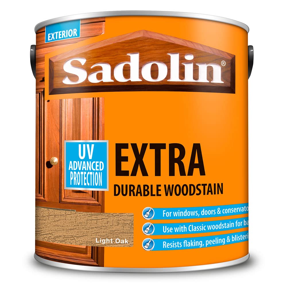 Sadolin 2.5 Litre Extra Durable Woodstain Light Oak