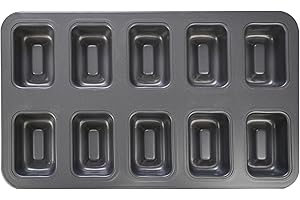 10-Cup Financier Mold Pan: Elevate Your Baking with Precision and Style